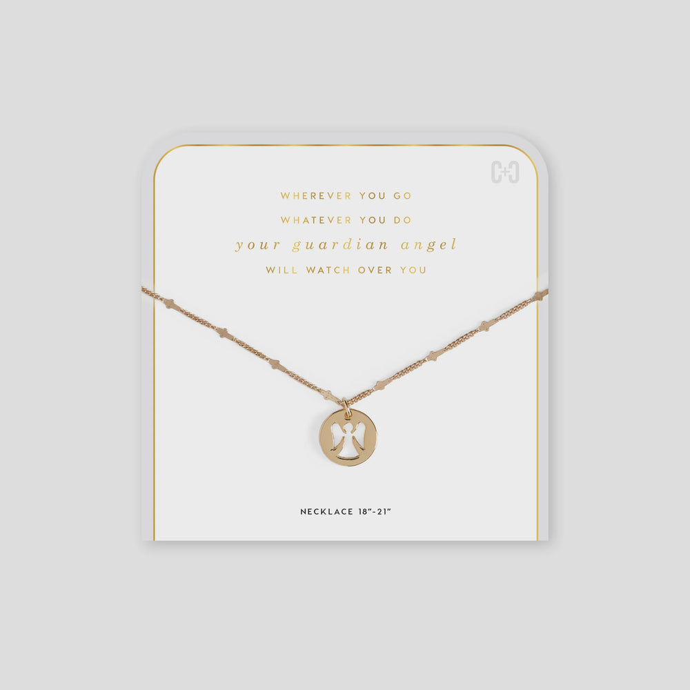 Guardian Angel Necklace | Gold