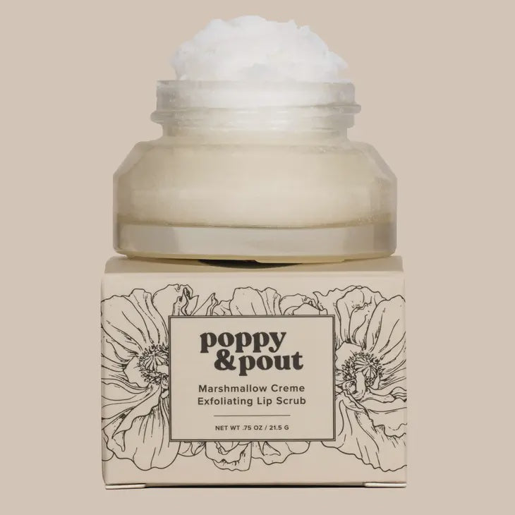 Poppy & Pout Lip Scrub | Marshmallow