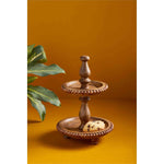 Mud Pie Mini Beaded Two Tiered Stand