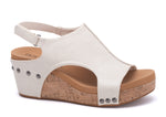 Carley Platform Sandal | Cream