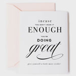 You're Doing Great | Encouragement Card