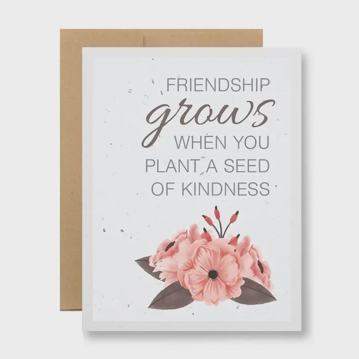 Plant A Seed Of Kindness | Seed Paper Friendship Card