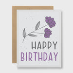 Happy Birthday | Seed Paper Purple Card