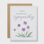 With Heartfelt Sympathy | Seed Paper Sympathy Card