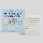 Ultra Sensitive Solid Shampoo & Body Wash Bar