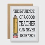 The Influence Of A Good Teacher | Seed Paper Card