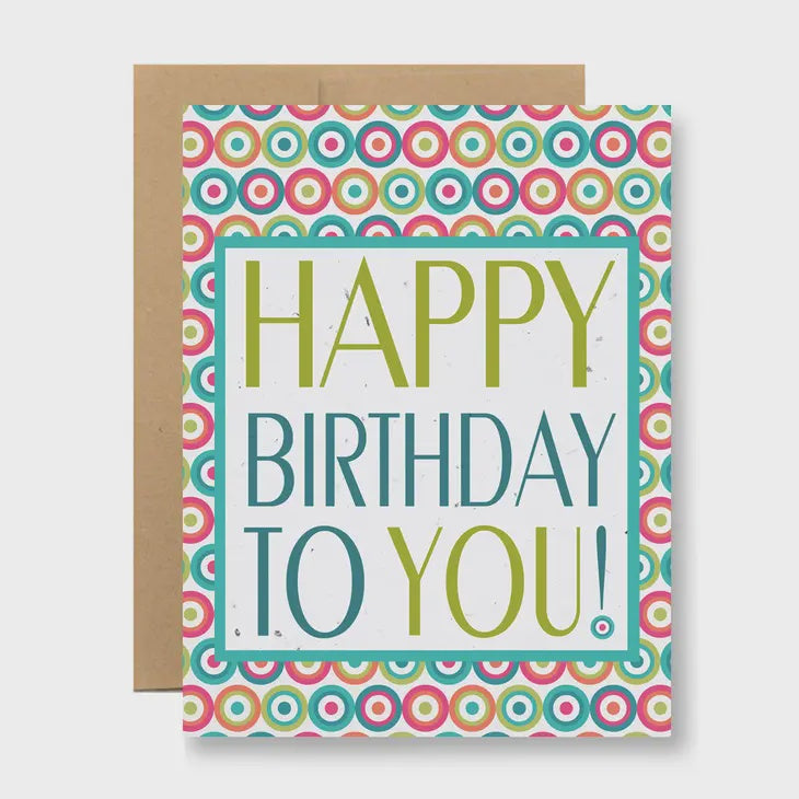 Happy Birthday To You | Seed Paper Birthday Card